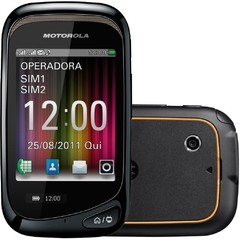 Motorola MOTOTV EX139 PRETO Dual Chip c/ TV, Câmera 2MP, Bluetooth, Touch Screen, MP3, Rádio FM, Fone de ouvido