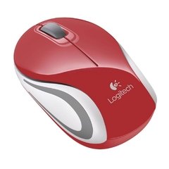 Mini Mouse Sem Fio Logitech M187 Vermelho - comprar online