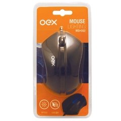 Mouse Óptico Oex Ms302 Preto e Laranja 3 Botões e Scroll - comprar online