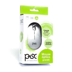 Mouse Óptico 1805 Grande Prata Usb 800 Dpi - Pisc