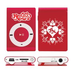 MP3 Player Red Nose Clip Girls Vermelho 8Gb Entrada Cartão Micro SD, Micro USB, Bateria Recarregável - comprar online