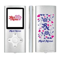 MP4 Player Red Nose Girls Prata, 4 Gb, Tela LCD 1.8'', Pen Drive, Rádio FM, Gravador