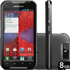 CELULAR Motorola Iron Rock XT626 Câmera 8MP, Android 2.3,Tela de 4.3", 3G, Wi-Fi, Bluetooth, GPS e MP3 Player Preto
