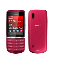 Celular Nokia Asha 300 Vermelho Tela Resistiva Câmera 5 MP 1 GHz 3G - comprar online