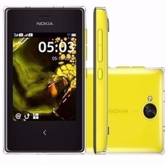 CELULAR Nokia Asha 503 Preto Com Amarelo Mp3 Rádio Fm Wifi Câm 5mp