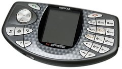 celular Nokia N-Gage, processador de 104Mhz, Bluetooth Versão 1.1, Symbian 6.1 S60 1st Edition Pearl, Tri-Band 900/1800/1900