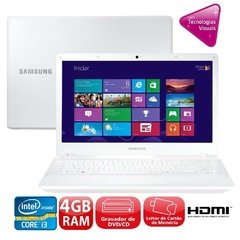 Notebook Samsung Ativ Book 2 270E4e-Kd5br Branco Intel® Core(TM) i3 3110M, 4 Gb, HD 500Gb, LED 14" W8