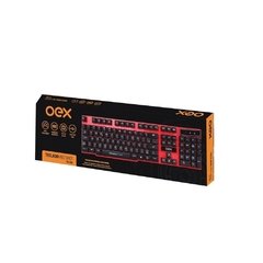 Teclado Gamer Oex Red Shot Tc202, Sensação Mecânica - comprar online