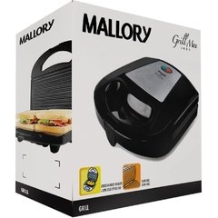 Sanduicheira Grill Max Black Com Inox 220v Mallory - comprar online