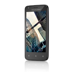 Smartphone Multilaser MS45 Colors 8GB Preto - Dual Chip 3G Câm. 5MP Tela 4.5" Proc. Quad Core