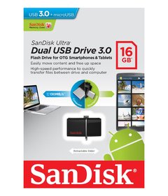 Pen Drive Sandisk(TM) Ultra® Dual Drive 16Gb 3.0