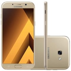 CELULAR Samsung Galaxy A7 2017 Dourado Duos SM-A720F/DS, Processador De 1.9Ghz Octa-Core, Bluetooth Versão 4.2, Android 6.0.1 Marshmallow, Quad-Band 850/900/1800/1900