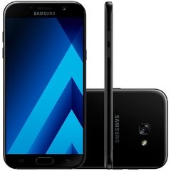 CELULAR Samsung Galaxy A7 2017 Duos SM-A720F/DS Preto, processador de 1.9Ghz Octa-Core, Bluetooth Versão 4.2, Android 6.0.1 Marshmallow, Quad-Band 850/900/1800/1900