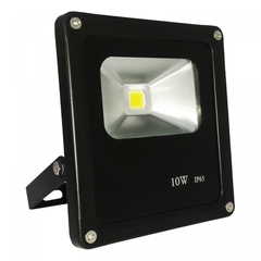 Refletor De Led Bivolt T10WZ SLIM Prova Dagua Bco, BRANCO FRIO 10w Ip65