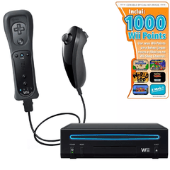 Console Nintendo Wii Black Core Com Wii Point Card 1000 Pontos - comprar online
