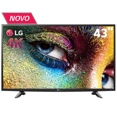 Smart TV LED 43" Ultra HD 4K LG 43UH6000 com Sistema WebOS, Wi-Fi, Painel IPS, HDR Pro