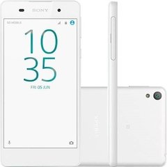 CELULAR Sony Xperia E5 F3313, BRANCO, processador de 1.3Ghz Quad-Core, Bluetooth Versão 4.1, Android 6.0 Marshmallow,Full HD (1920 x 1080 pixels) 30 fps, Quad-Band 850/900/1800/1900
