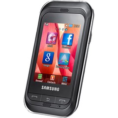 Celular Samsung Beat Mix C3300 preto c/ Câm. 1.3MP, Touchscreen, Bluetooth, Fone de Ouvido e Cartão 1GB - Infotecline