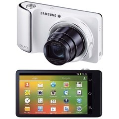 Samsung Galaxy Câmera Branca Android 4.1, 16mp, Zoom Óptico 21x, LCD 4.8", Lente 23mm, 8gb, Wi-fi+3g na internet