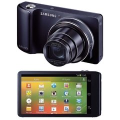 Samsung Galaxy Câmera Preta Android 4.1, 16mp, Zoom Óptico 21x, LCD 4.8", Lente 23mm, 8gb, Wi-fi+3g na internet