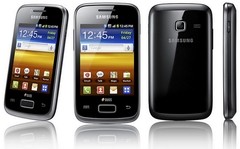 Smartphone Samsung Galaxy Y Duos S6102 Dual Chip, Android 2.3, Wi-Fi, 3G, GPS, Câmera 3MP, MP3, Touch, Fone e Cartão 2GB - comprar online