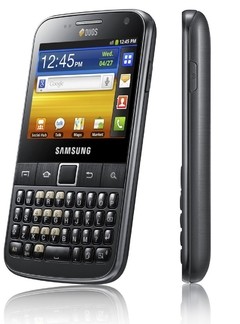 Smartphone Samsung Galaxy Y Pro Duos B5512 / Android 2.3 / 3G / Wi-Fi / 3.2MP / GPS / Qwerty - Infotecline