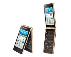 celular de abrir e fechar, Samsung Galaxy Golden GT-i9230, processador mediano de 1.7Ghz Dual-Core, Bluetooth Versão 4.0, Android 4.2.2 Jelly Bean, Quad-Band 850/900/1800/1900 - Infotecline
