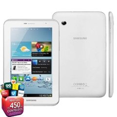 Tablet Samsung Galaxy Tab 2 7.0" P3100 Branco Wi-Fi + 3G C/ Android 4.0, 16Gb, Bluetooth, Câmera 3.2