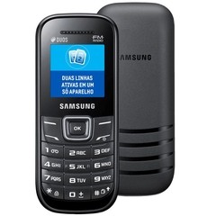 CELULAR Samsung E1205 Preto- 2 chip, rádio FM, Fone de ouvido / Desbloqueado - comprar online