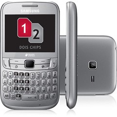 SAMSUNG S3572 CHAT 357 CINZA DUAL CHIP WIFI FM QWERTY