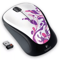 Mouse Sem Fio Logitech M317 Nature Jewerly 910-003250 3 Botões, Até 10 Metros de Alcance, Porta USB