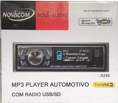 Som Automotivo MP3 Player - Rádio AM/FM Entrada USB Auxiliar 6249