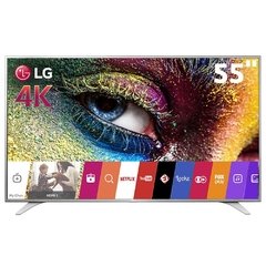 Smart TV LED 55" Ultra HD 4K LG 55UH6500 com Sistema WebOS, Wi-Fi, Painel IPS, HDR Pro, Controle Smart Magic, Entradas HDMI e USB