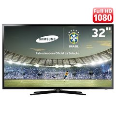 Smart TV Slim LED 32" Full HD Samsung 32F5500 com Função Futebol, 120Hz Clear Motion Rate, Wi-Fi e Conversor Digital com Sistema Ginga