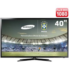 Smart TV 3D Slim LED 40" Full HD Samsung 40F6400 com Função Futebol, 120Hz Auto Motion Rate, Wi-Fi e 2 Óculos 3D - comprar online
