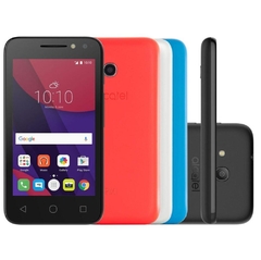 Smartphone Alcatel Pixi 4 4034E, Quad Core, Android 6.0, Tela 4´, 8GB, 8MP, 3G, Dual Chip, Desbloqueado Metalic - Infotecline