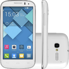 Smartphone Alcatel OT-5037E Pop C5 Dual Chip Android Tela 4.5 4GB 3G Wi-Fi Câmera 5MP Flash de LED