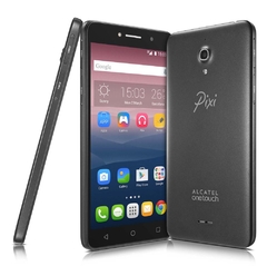 Smartphone alcatel Pixi4 8050E, Preto com Tela 6"HD, Memória 8GB, Câmera 13MP, Selfie 8MP com flash, Quad Core 1.3Ghz, Android 5.1, Dual Chip e 3G - comprar online
