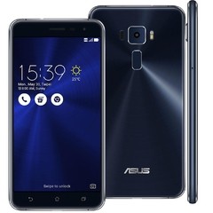 Smartphone Asus Zenfone 3 ZE520KL Preto Safira com 32GB, Tela 5.2", Dual Chip, Câmera 16MP, 4G, Android 6.0 e Processador Qualcomm Octa Core na internet