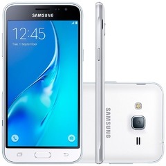 Smartphone Samsung Galaxy J3 SM-J320M/DS Dual Chip Android 5.1 BRANCO Tela 5'' 8GB 4G Wi-Fi Câmera 8MP