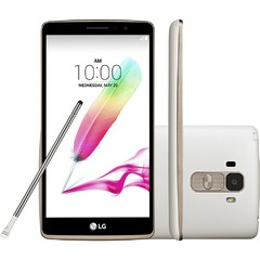 Smartphone LG G4 Stylus HDTV H540T branco Tela de 5.7", Android 5.0, TV Digital, Câmera 13MP e Processador Octa Core de 1.3 GHz