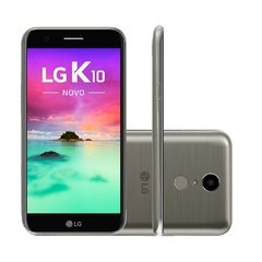 Celular LG K10 Novo 2017 32GB M250DS titanium, processador de 1.5Ghz Octa-Core, Bluetooth Versão 4.0, Android 7.0 Nougat, Full HD (1920 x 1080 pixels) 30 fps, GSM 850/900/1800/1900
