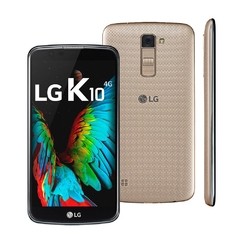 SMARTPHONE LG K430 K10 DUAL CHIP ANDROID 6 TELA 5.3" 16GB 4G CÂMERA 13MP TV DIGITAL- DOURADO