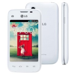 SMARTPHONE LG L35 DUAL TV D157 BRANCO COM TELA DE 3,2", DUAL CHIP, TV DIGITAL, ANDROID 4.4, CÂMERA 3MP