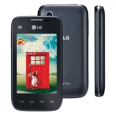 Smartphone LG L35 Dual TV D157 Preto com Tela de 3,2", Dual Chip, TV Digital, Android 4.4, Câmera 3MP - comprar online