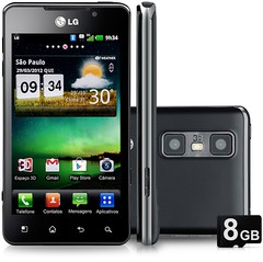 Smartphone LG OpTimus 3D Max P720H Android 2.3 Tela 4.3" 3G Wi-Fi Câmera 5MP - Preto