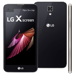 Smartphone LG X Screen Preto com 16GB, Tela de 4.9" + 1.76", Android 6.0, 4G, Câmera 13MP e Processador Quad Core de 1.2 GHz - comprar online