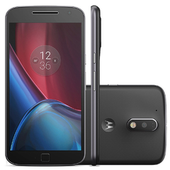 Smartphone Motorola Moto G4 Plus XT1640 Preto Dual Chip 32GB Android Marshmallow 4G Wi-Fi Câmera 16 MP