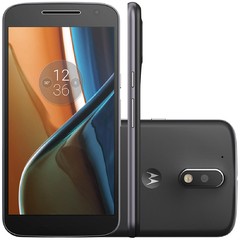 Smartphone Motorola Moto G4 Dual TV XT1626 Chip Tela 5.5" Memória 16GB Octa Core 1.5GHz Câmera 13MP Selfie 5MP 4G Wi-Fi Android 6.0 Marshmallow