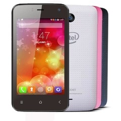 Smartphone Qbex X Pocket W4010 Branco com 4GB, Tela de 4, Câmera 5MP, 3G, Bluetooth, Android 4.4, Processador Intel SoFia Dual na internet